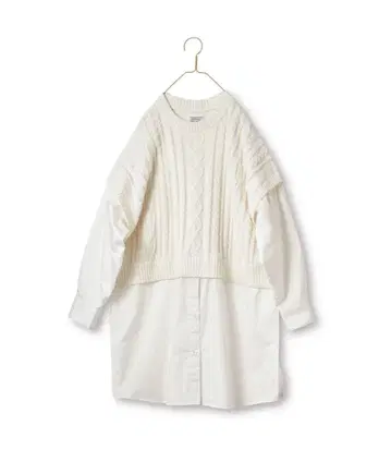 펠리시모 써니클라우드 목련꽃 베스트 셔츠