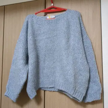 TRICOT JEAN MARC 라이트 블루 니트 스웨터