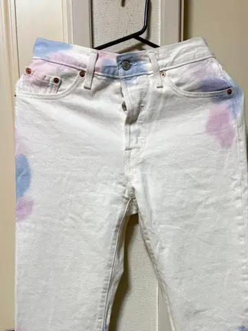 Levi's 타이 다이 501 청바지 리바이스 501 타이 다이 레어 미