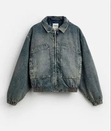 새상품급 ZARA 크롭 데님 자켓 ( M )