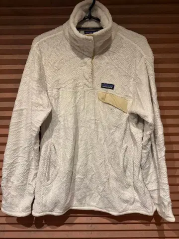 patagonia 플리스 L 화이트 여성용