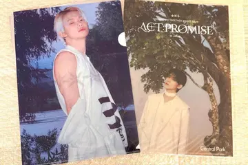 TXT 영준 클리어 파일 세트 2장 cafe 아이치 한정판