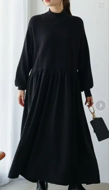 [ Du noir ] 니트 도킹 원피스