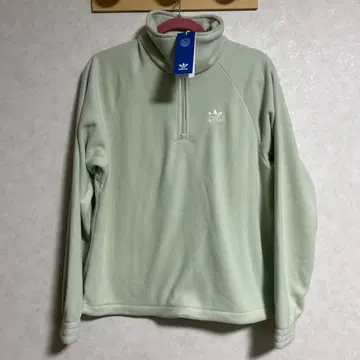 M 아디다스 뉴트럴 코트 1/4 지퍼 트랙 탑 플리스