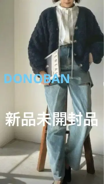 DONOBAN 리본 니트 가디건 미개봉 새상품 블랙