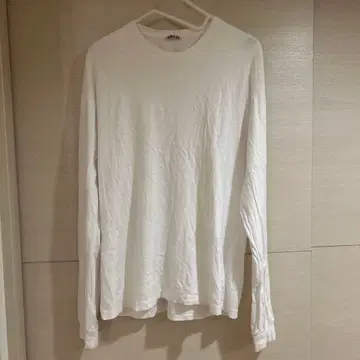 오라리 LUSTER PLAITING L/S TEE 화이트