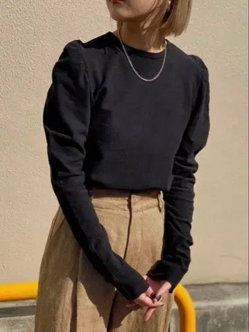 TODAYFUL 조젯 퍼프 숄더 상의