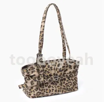 Samo ondoh 레오파드 무늬 숄더백