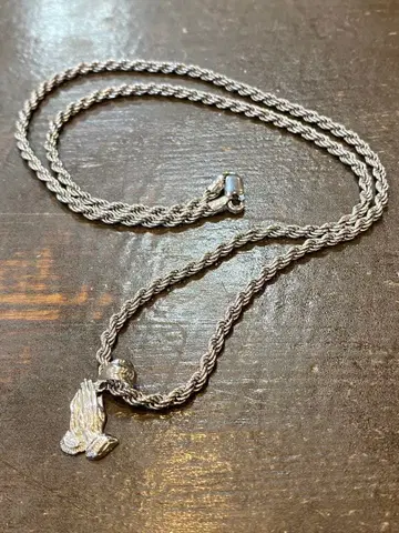 AVALANCHE 트위스트 로프 목걸이 실버925 아바란치