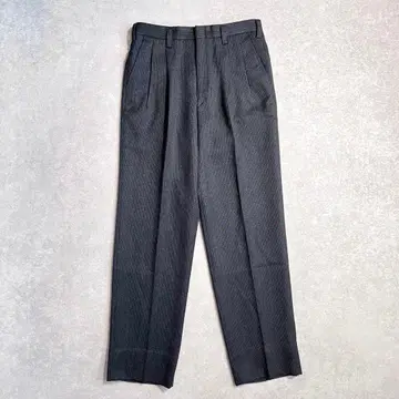 [ 컨디션 최상 ] 울 코듀로이 슬랙스 투 턱 차콜 그레이 w79