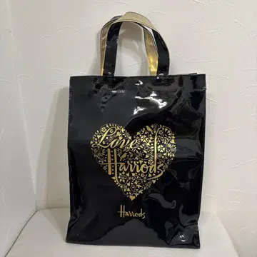 해롯 Harrods 하트 로고 토트백