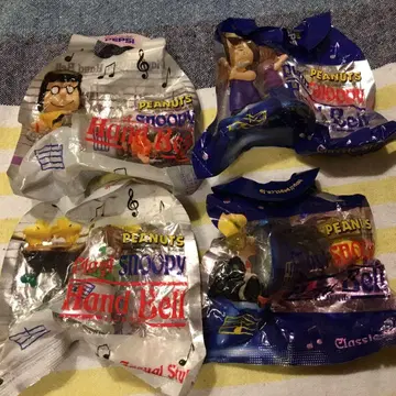 PEANUTS 스누피 핸드벨 4개 세트 펩시