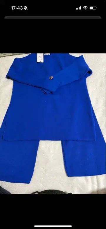 파랑 긴팔 셋업