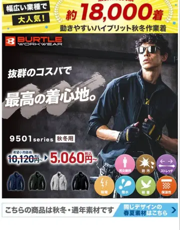 [가을 겨울용] 바틀 9501 스트레치 워크 자켓 [남녀 공용]