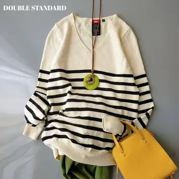 더블 스탠다드 클로징 보터 울 니트 울 100% 사이즈 S