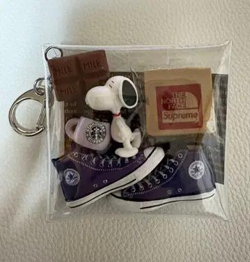 가챠 파우치. SNOOPY. 컨버스 퍼플