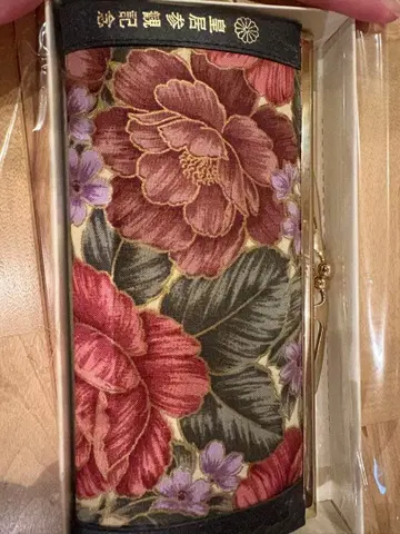 꽃무늬 파우치 황궁 참관 기념