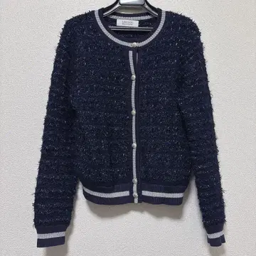 LOULOU WILLOUGHBY 라메 니트 가디건