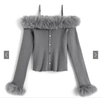 GRL 그레일 grl 퍼 오프숄더 니트탑[tu1774]