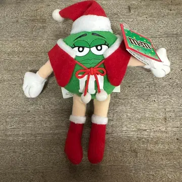 M&M's (엠앤엠즈) 크리스마스 그린 산타 봉제 인형