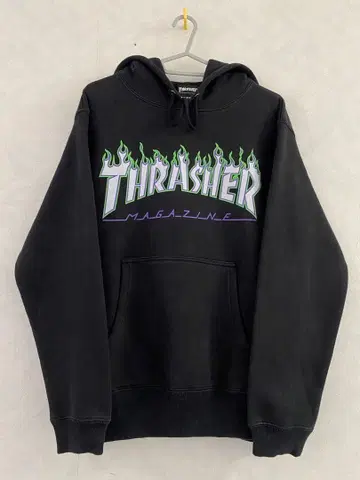 THRASHER 프레임 로고 후드티 사이즈 M 트레셔 flame