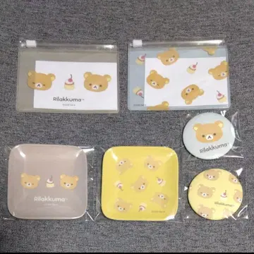 리락쿠마 컬렉션 미니 트레이 캔버스풍 틴 마그넷 슬라이드 파우치