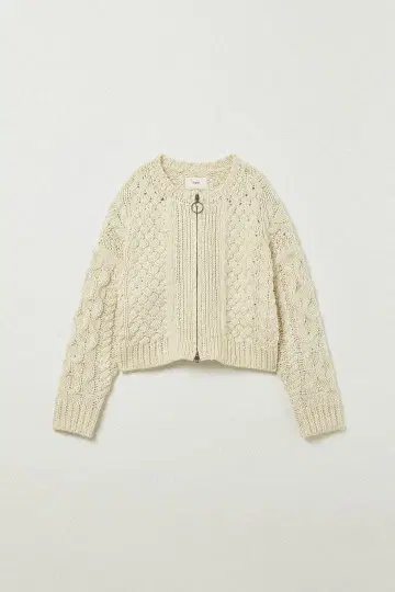 Eaphi CABLE ZIP CARDIGAN