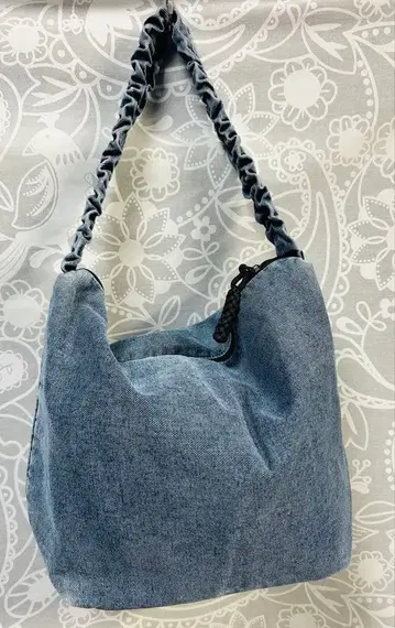 데님 숄더백