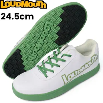 [ 새상품 ] 라우드마우스 골프화 24.5cm 화이트 x 모스그린