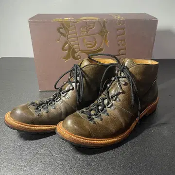 chausser 가죽 부츠 브라운 사이즈 25.5 비브람 밑창 일본제