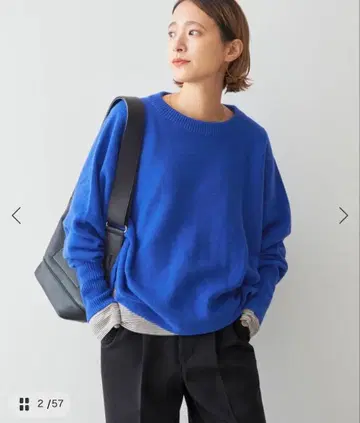 벌키 얀 돌먼 롱 리브 니트