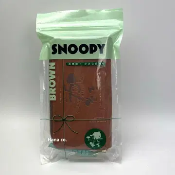 [새상품] SNOOPY 고기능! 작은 장지갑 75th BROWN