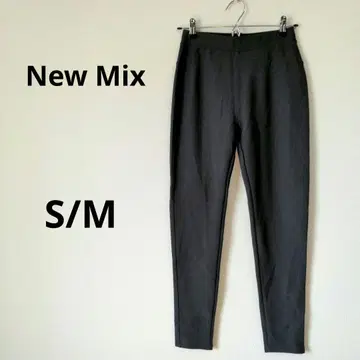 New Mix [ S/M ] 블랙 블랙 캐주얼 팬츠 스트레치