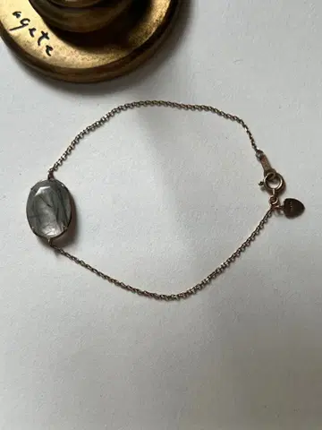 agete 아가트 팔찌 K10 그린 쿼츠