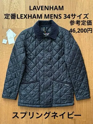 LAVENHAM 스테디셀러 LEXHAM 네이비 계열 레어 34 사이즈