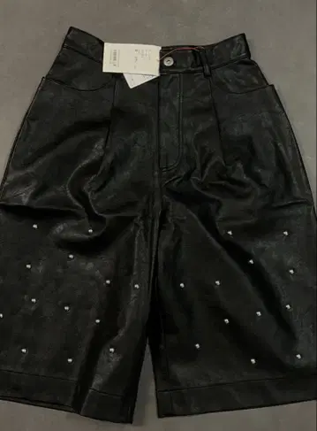 maisonspecial Studs Leather Shorts