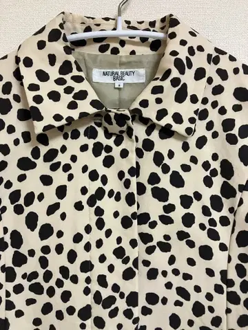 NATURAL BEAUTY BASIC 트렌치코트 S 사이즈 애니멀 무늬