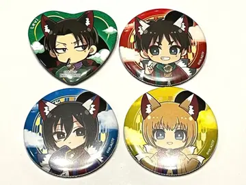 진격의 거인 프린세스 카페 큐비 캔뱃지 리바이 엘렌 미카사 아르민