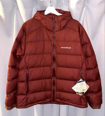 [택 포함 새상품] 몽벨 퍼마프로스트 라이트 다운 파카 레드 짧은 기장