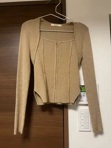 snidel 라메 니트탑