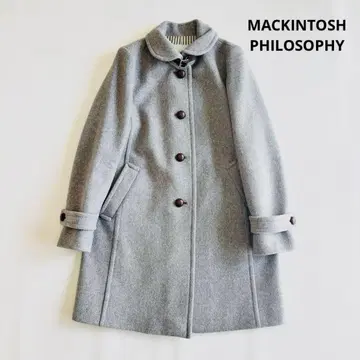 새상품급 매킨토시 피솔로피 싸개 단추 울 코트 38