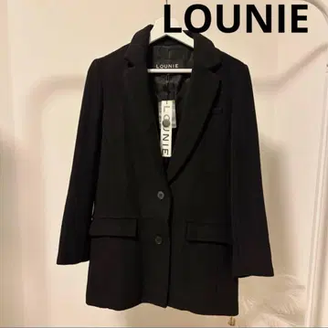 새상품 택 포함 루니 LOUNIE 울 체스터 코트 블랙