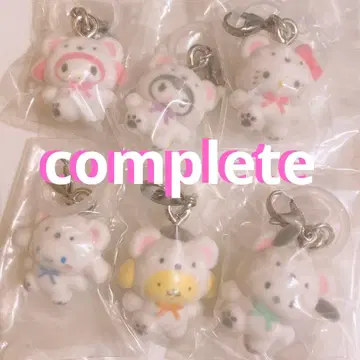 산리오 메지루시 액세서리 복슬복슬 스노우 플로키 컴프