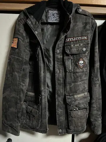 프릭션 카모플라쥬 후드 자켓 M