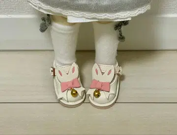 유SD tinyfox 토끼 귀 달린 인형 신발 화이트