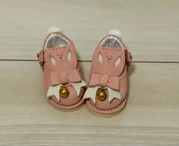 유SD tinyfox 토끼 귀 리본 포함 인형 신발 핑크
