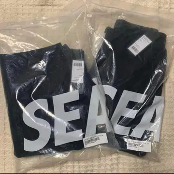 새상품 WIND AND SEA (윈드앤씨) 블랙 맨투맨 셋업