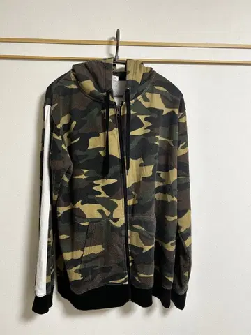 improves 카모 패턴 풀 집업 후드티 L 사이즈