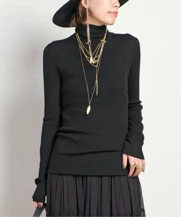 AP STUDIO 울 시어 리브 터틀넥 풀오버