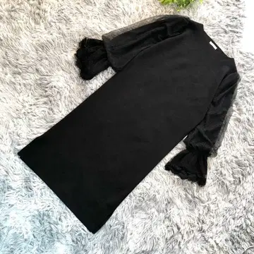 eversince [ M 상당 ] 블랙 포멀 롱 원피스 관혼상제